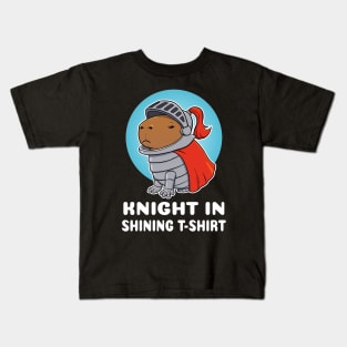 Knight in shining t-shirt Capybara Knight Costume Kids T-Shirt